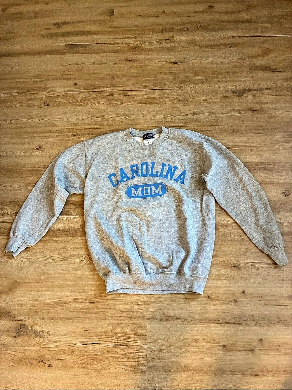Carolina Mom Collegiate Crewneck Sweatshirt Carolina MDM Graphic